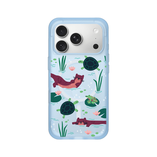 Wildlife of Taiwan’s Waters – Illustration (Otter, Turtle, Frog)