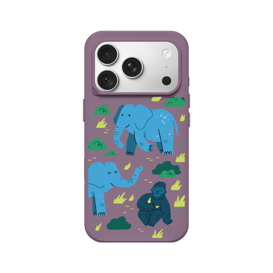 African Wildlife – Illustration (Western Lowland Gorilla, African Elephant)