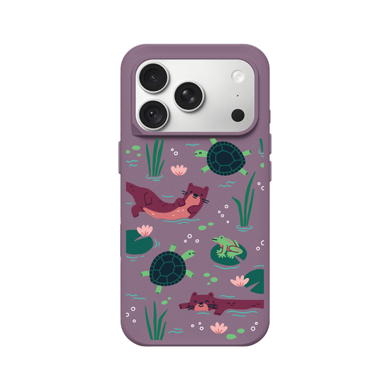 Wildlife of Taiwan’s Waters – Illustration (Otter, Turtle, Frog)