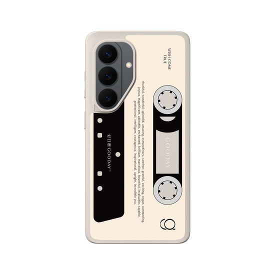 Retro Cassette Tape (Solid Background)