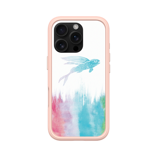 Flying Fish in Waves (Rainbow)