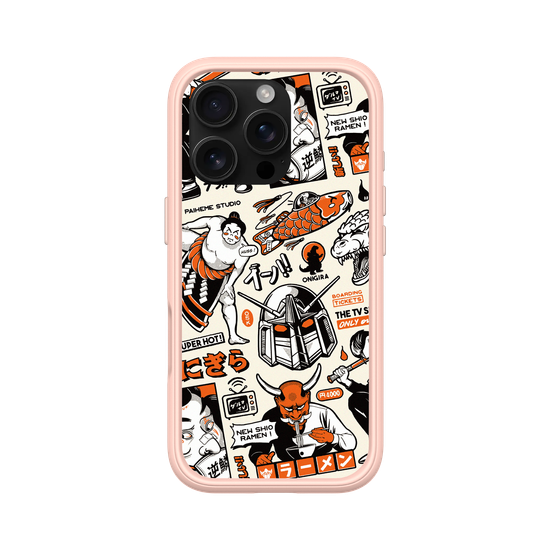 Paiheme Studio | Black Orange Mix | Mod NX - iPhone 16 Pro