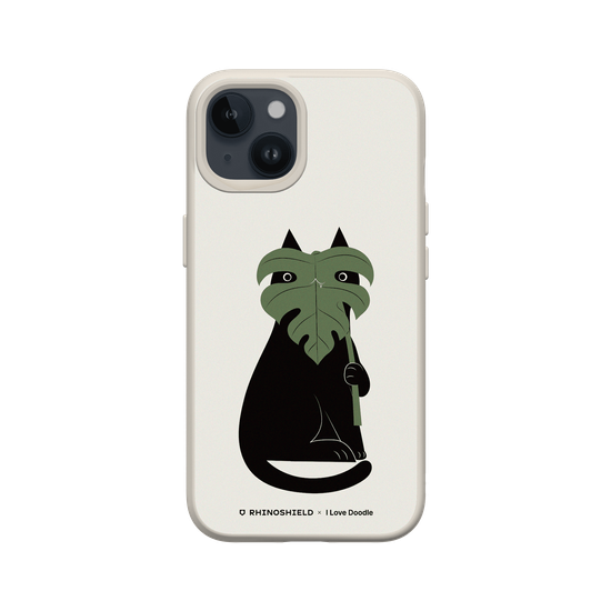 Cat and Plant - 龜背芋