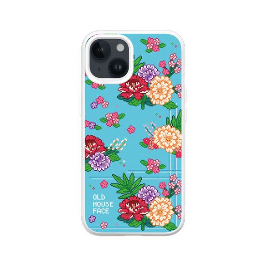 Pixel Floral Fabric
