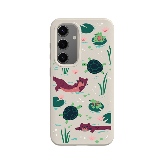 Wildlife of Taiwan’s Waters – Illustration (Otter, Turtle, Frog)