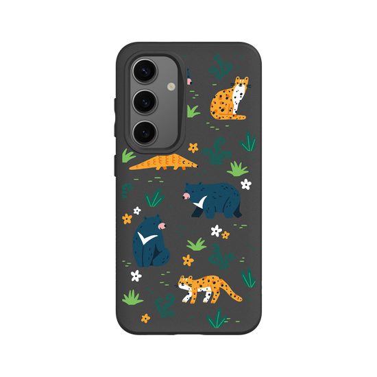 Wildlife of Taiwan’s Forests – Illustration (Formosan Black Bear, Pangolin, Leopard Cat)
