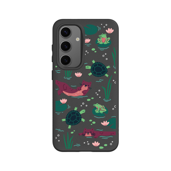 Wildlife of Taiwan’s Waters – Illustration (Otter, Turtle, Frog)