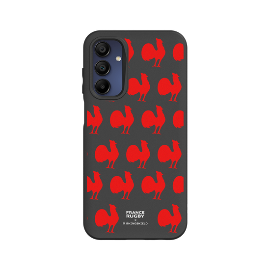 Motif coq rouge