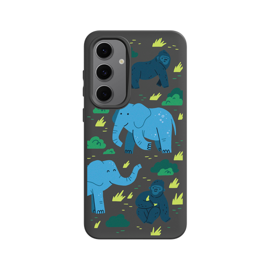 Faune africaine – Illustration (gorille des plaines occidentales, éléphant d'Afrique)