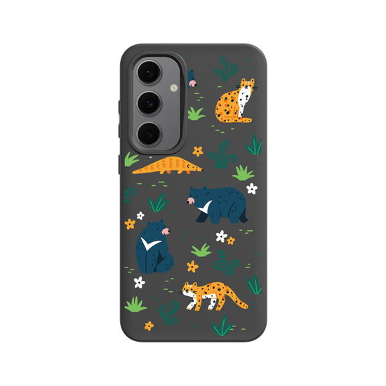 Faune des forêts de Taïwan – Illustration (ours noir de Formose, pangolin, chat léopard)