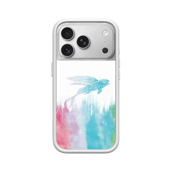 Flying Fish in Waves -Rainbow