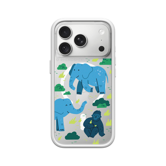 African Wildlife – Illustration (Western Lowland Gorilla, African Elephant)