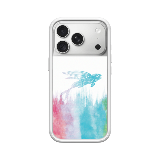 Flying Fish in Waves -Rainbow