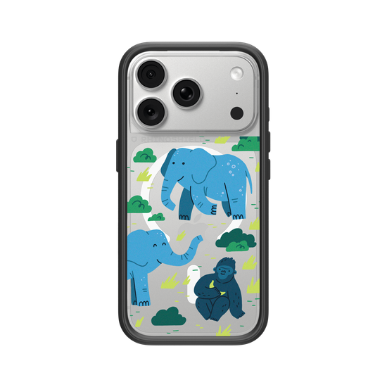 African Wildlife – Illustration (Western Lowland Gorilla, African Elephant)