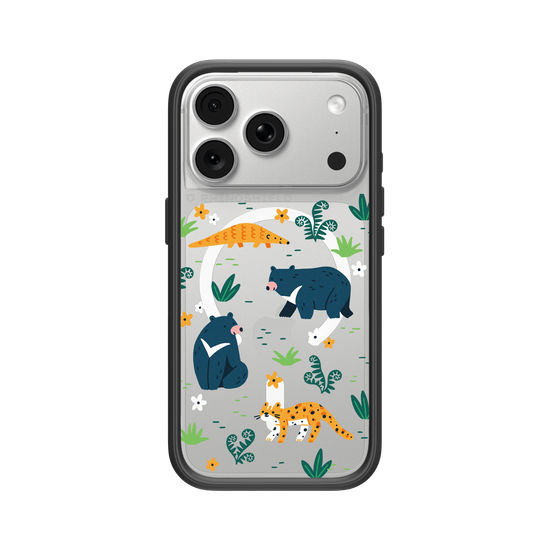 Wildlife of Taiwan’s Forests – Illustration (Formosan Black Bear, Pangolin, Leopard Cat)