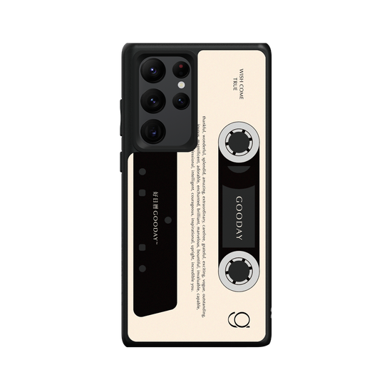Retro Cassette Tape (Solid Background)