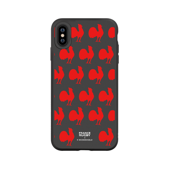 Motif coq rouge