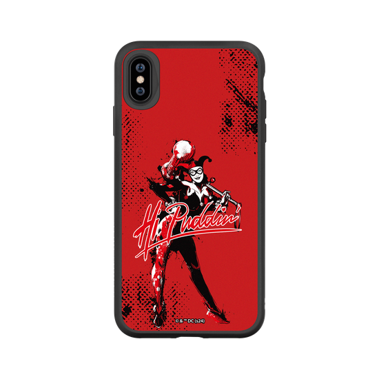 Bright red Harley Quinn