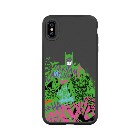 The Joker and Batman graffiti