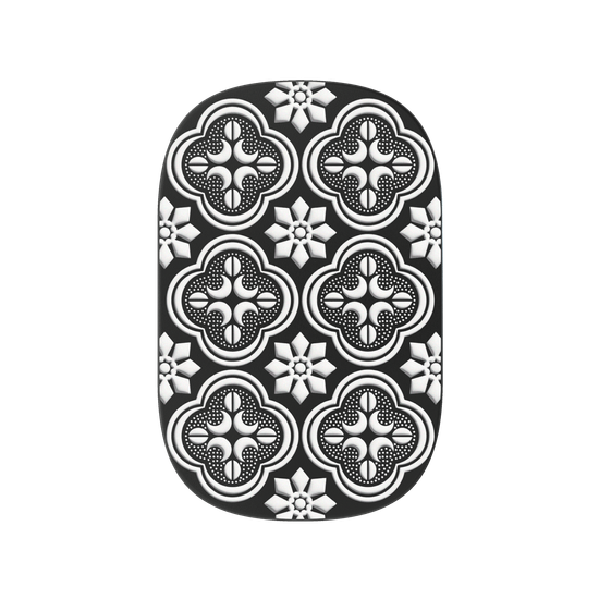 Patterned Glass - Begonia Flowers