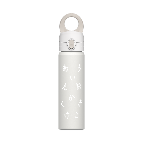 HIRAGANA AIUEO KAKIKUKEKO (WHITE)