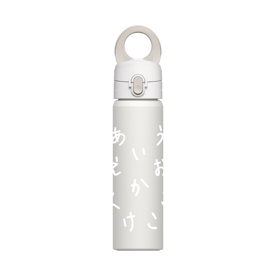 HIRAGANA AIUEO KAKIKUKEKO (WHITE)
