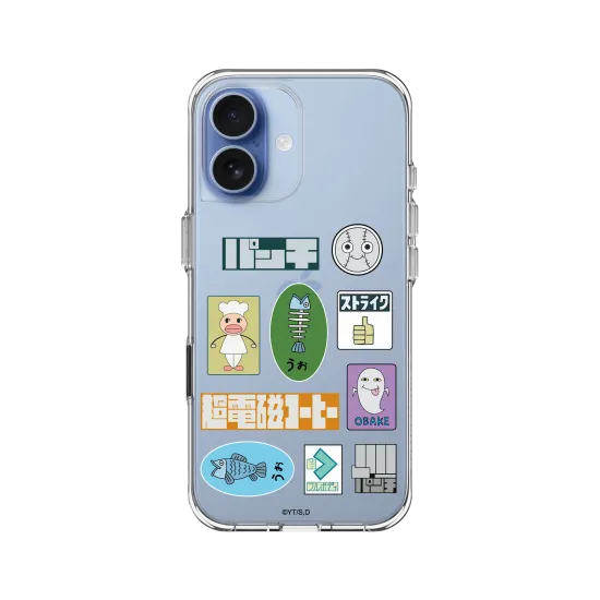 iPhone 17 Clear Case（Bouton de caméra） Transparent - Dandadan / Collage Stickers