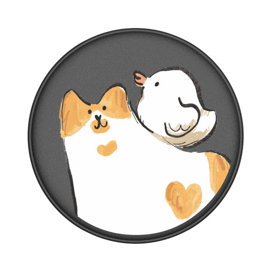 Huge Mayor Blossom and Momo hold your phone