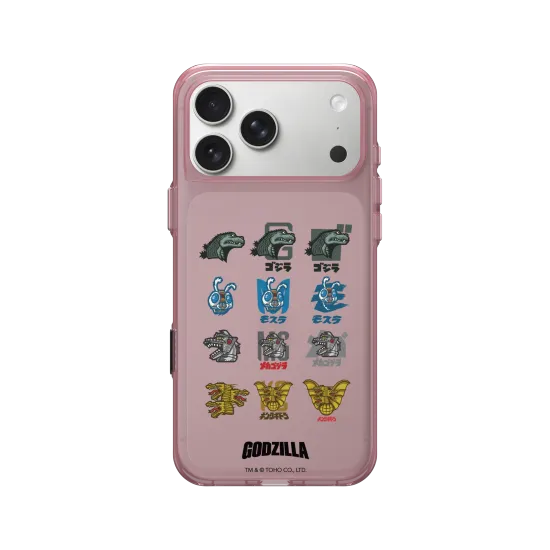 iPhone 17 Pro Max Clear (Camera Button) Gleam Ros - Godzilla - Godzilla & the Monsters