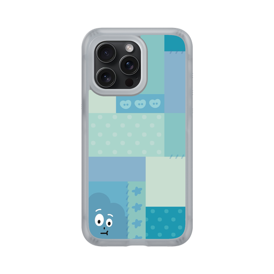 patchwork of little blue monster