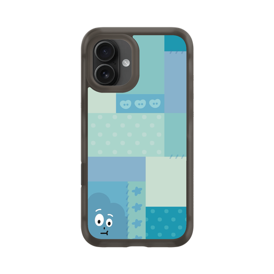 patchwork of little blue monster
