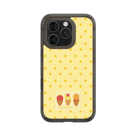 little yellow monster dessert fabric labels