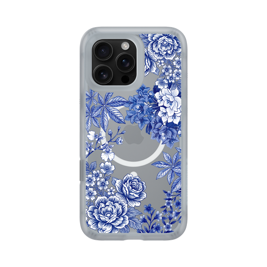 Taiwanese Floral Fabric · Blue & White