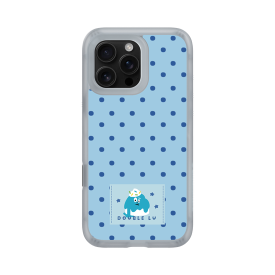 little blue monster dessert fabric labels