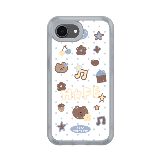 Lazy Monster Dot Sticker Phone Case 04.