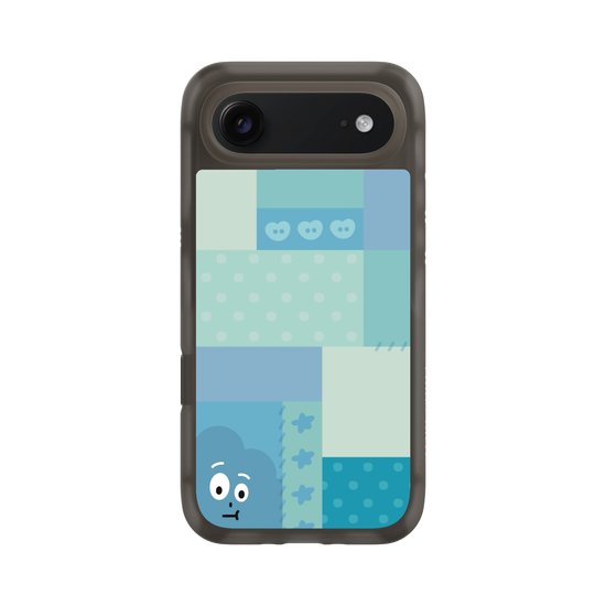 patchwork of little blue monster
