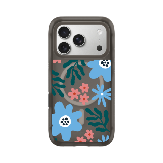 Pink and Blue Flowers