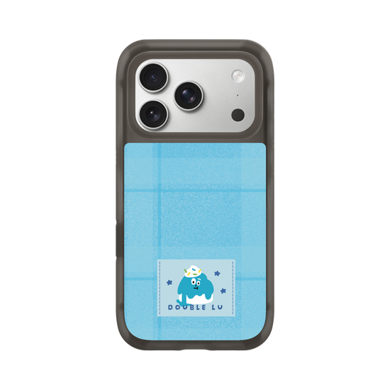 little blue monster dessert fabric labels