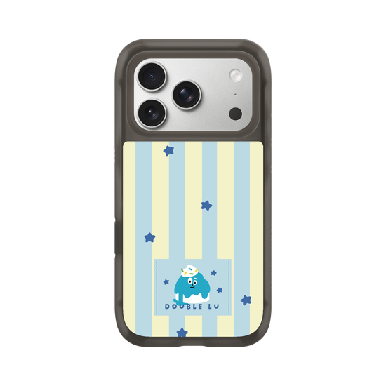 little blue monster dessert fabric labels