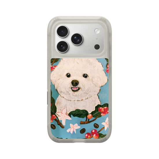 Bichon and Coffee bean