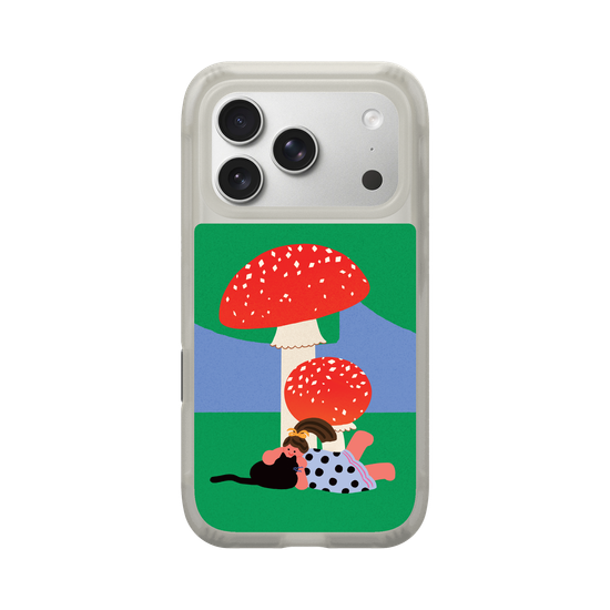 With a Cat by the Mushroom