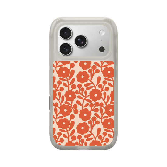 vintage orange flowers