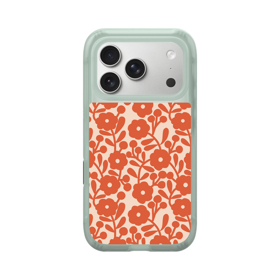 vintage orange flowers