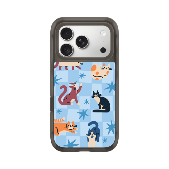 Cats on Blue