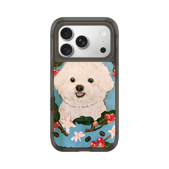 Bichon and Coffee bean