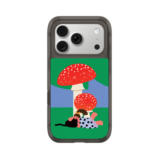 With a Cat by the Mushroom
