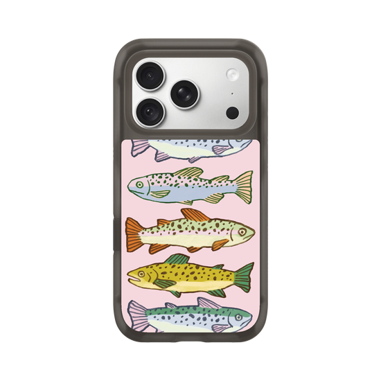 Cute Fish on Pink – Funda de teléfono juguetona para los amantes de los peces
