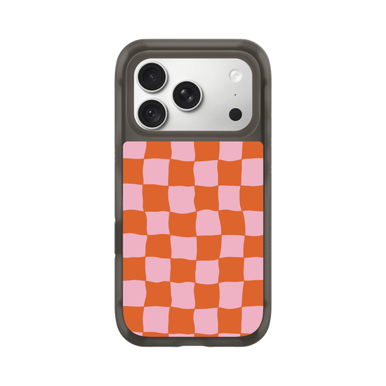 Sunset Sherbet Wonky Checkered Design