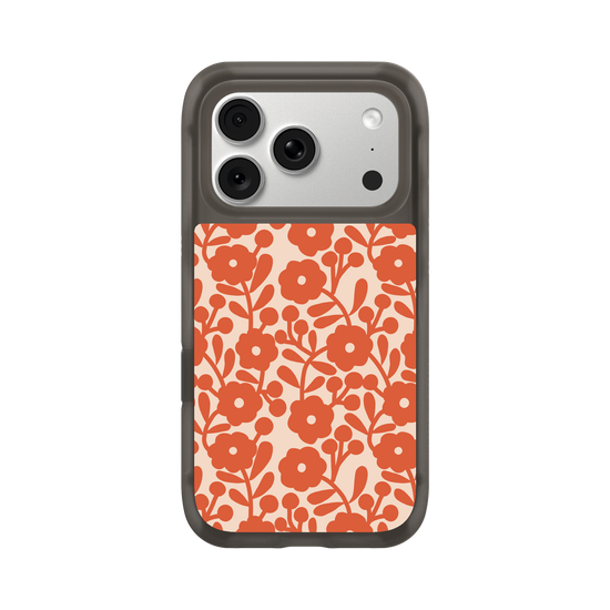 vintage orange flowers