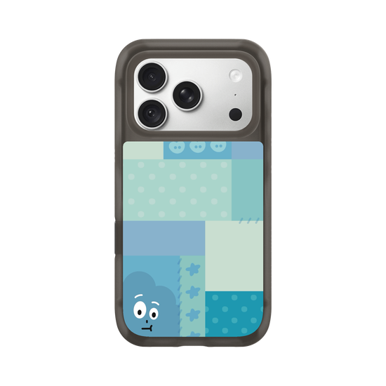 patchwork of little blue monster